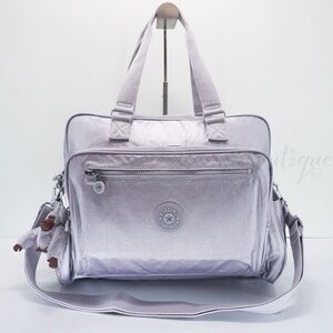 Kipling Alanna Diaper Bag Changing Pad Polyamide TM5315 Frosted Lilac Metallic